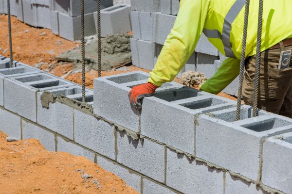 Concrete Blocks Installation in Des Moines