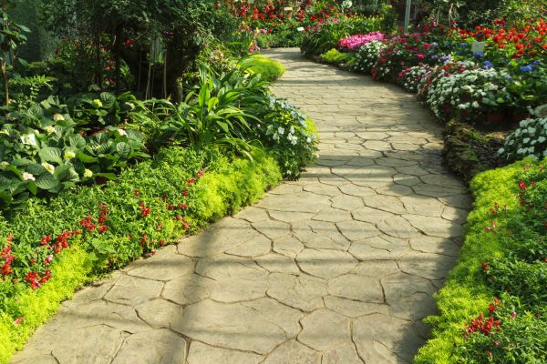 Stone Pathway Repair in Des Moines