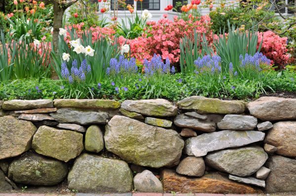Stone Wall Hardscaping in Des Moines