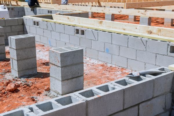 Cement Block Installation in Des Moines